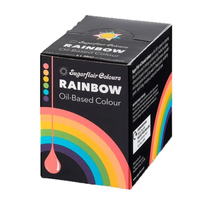 Colorantes liposolubles líquidos Rainbow 30 ml (6) - Sugarflair