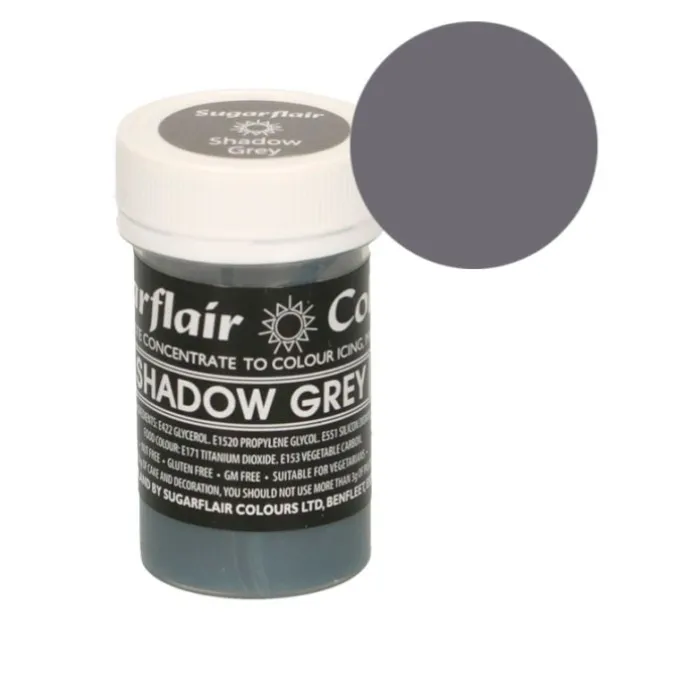 Colorante sombra gris pastel 25 g - Sin gluten - Sugarflair