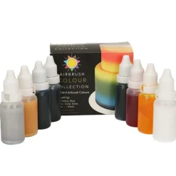 Colorantes para aerógrafo 14 ml (8) - Sin gluten - Sugarflair