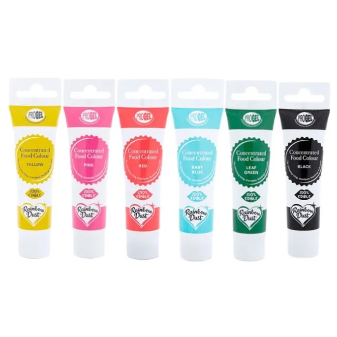 Colorantes ProGel básicos 25 g (6) - Rainbow Dust
