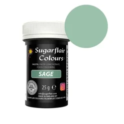 Colorante verde sabia pastel 25 g - Sin gluten - Sugarflair