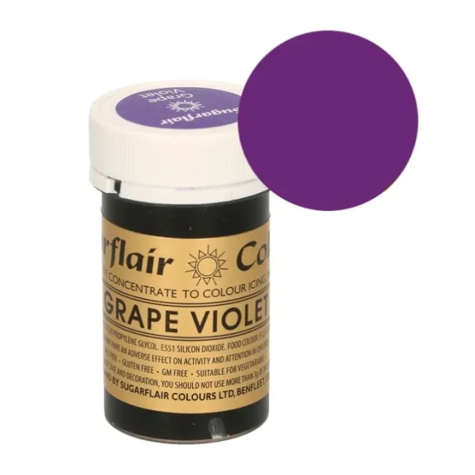 Colorante violeta uva 25 g - Sin gluten - Sugarflair