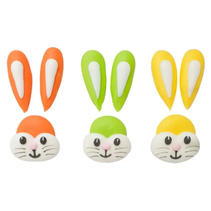 Conejitos de Pascua de azúcar (3) - Sin gluten - Decora