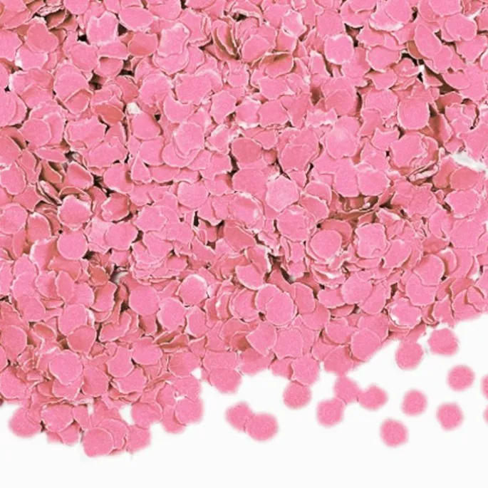 Confeti de papel rosa bebé 100 g - Folat