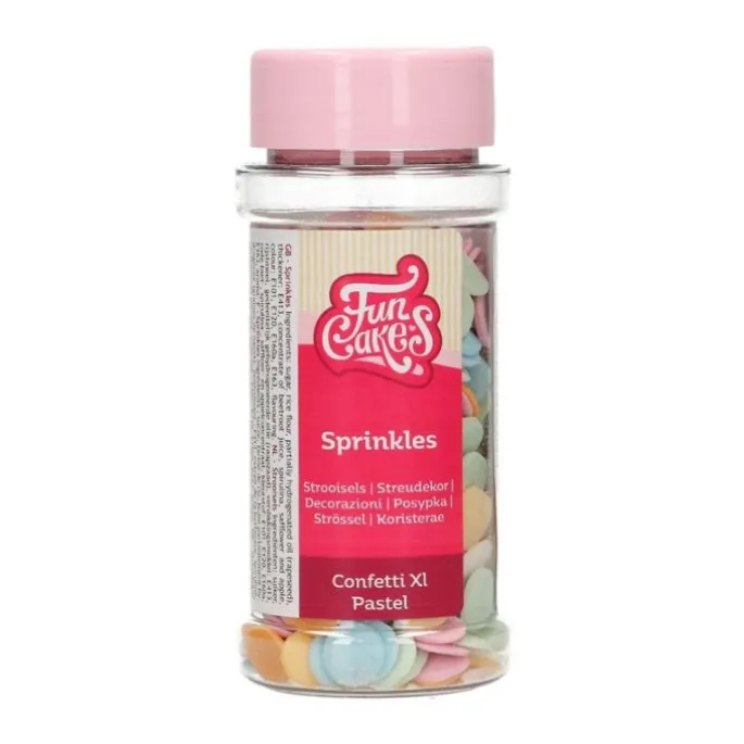 Confeti XL tonos pastel 55 g - Funcakes