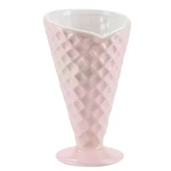 Cono de cerámica rosa para helado - Miss Étoile
