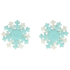 Copos de nieve azules y blancos (12) - Funcakes