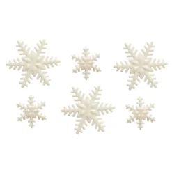 Copos de nieve blancos (9) - Sin gluten - Decora