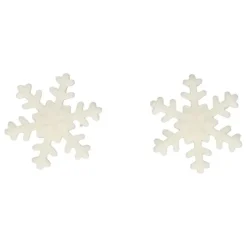 Copos de nieve grandes blancos (12) - Sin gluten - Funcakes