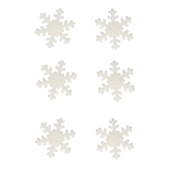 Copos de nieve grandes blancos (12) - Sin gluten - Funcakes