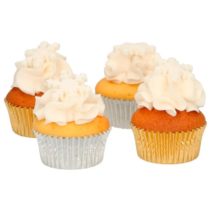 Copos de nieve grandes blancos (12) - Sin gluten - Funcakes
