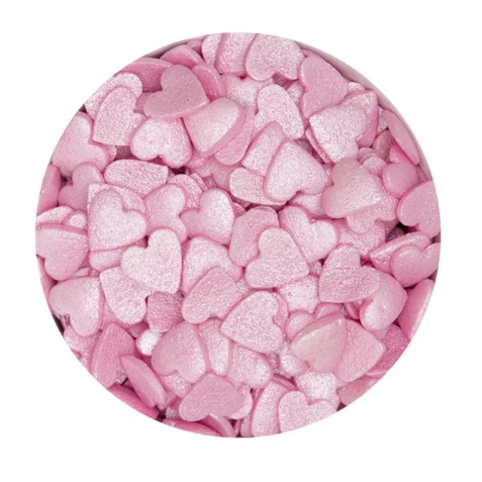 Corazones de azúcar rosa 50 g - Städter