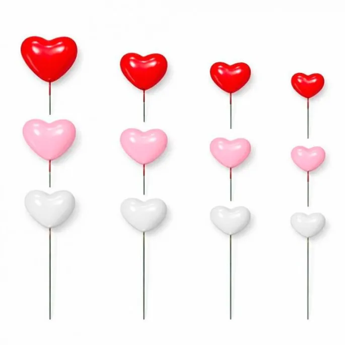 Corazones decorativos (30) - Azucren