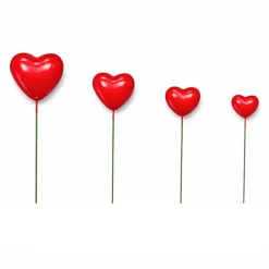 Corazones decorativos rojos (20) - Azucren