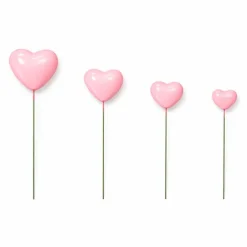 Corazones decorativos rosas (20) - Azucren