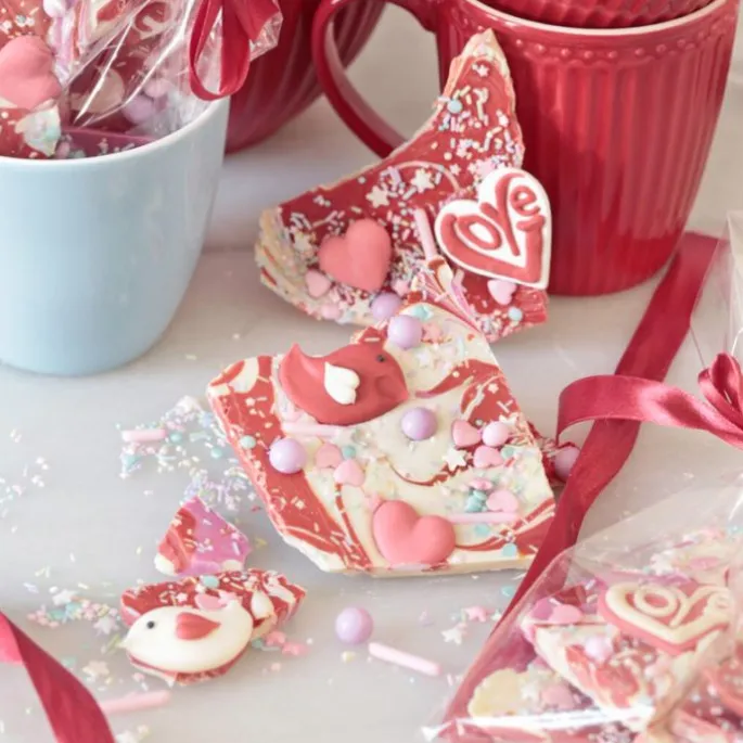 Corazones rojos de azúcar (8) - Sin gluten - Funcakes