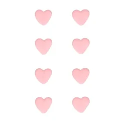 Corazones rosas de azúcar (8) - Sin gluten - Funcakes