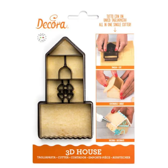 Cortador casita de jengibre 3D - Decora
