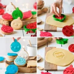 Cortador con 2 marcadores bolas de Navidad - Decora