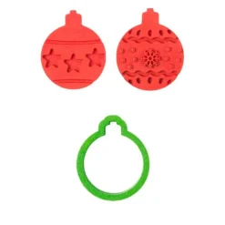 Cortador con 2 marcadores bolas de Navidad - Decora