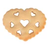 Cortador corazón ondulado con corazones 8 cm - Städter