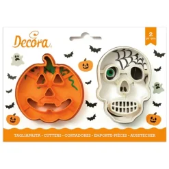 Cortadores calabaza y calavera Halloween (2) - Decora