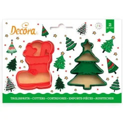 Cortadores calcetín y árbol de Navidad (2) - Decora