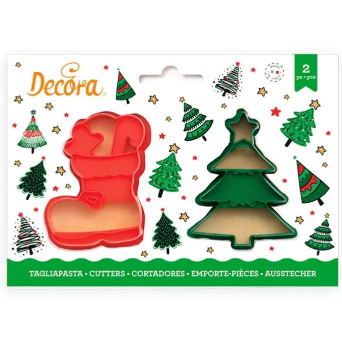 Cortadores calcetín y árbol de Navidad (2) - Decora
