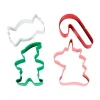 Cortadores caramelo, bastón, duende y unicornio Navidad (4) - Wilton