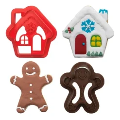 Cortadores casa y muñeco de jengibre Navidad (2) - Decora