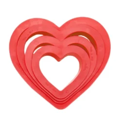 Cortadores con agarre corazón (4) - Decora