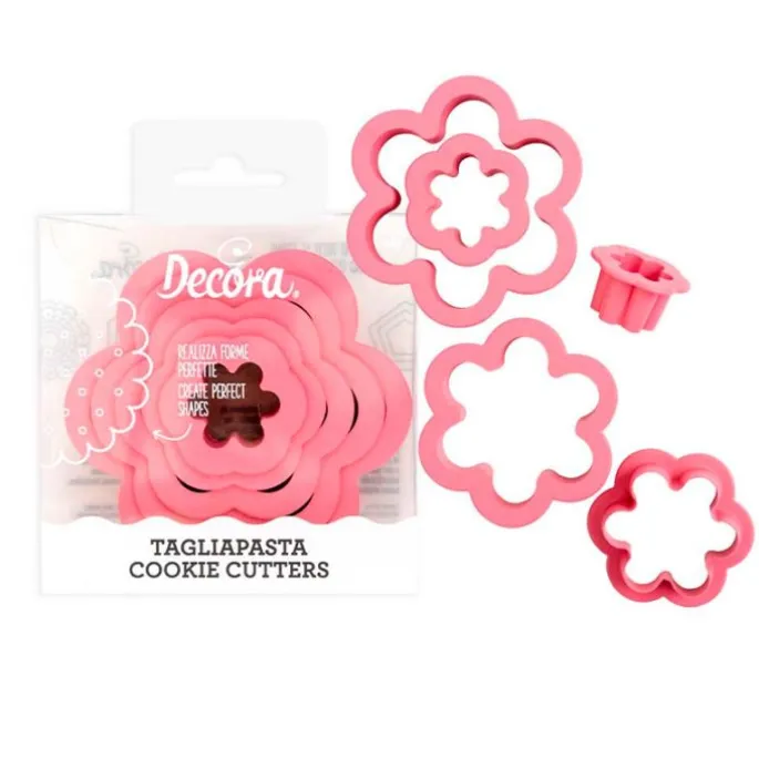 Cortadores con agarre flores (6) - Decora