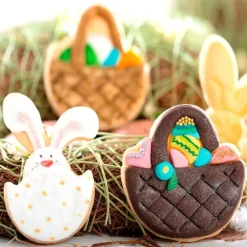 Cortadores conejo y canasta de huevos de Pascua (2) - Decora