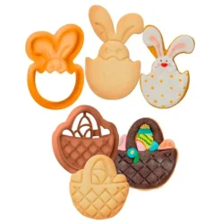 Cortadores conejo y canasta de huevos de Pascua (2) - Decora