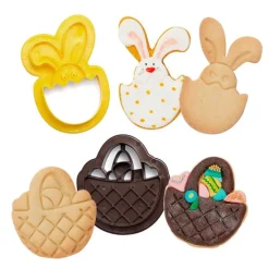 Cortadores conejo y canasta de huevos de Pascua (2) - Decora