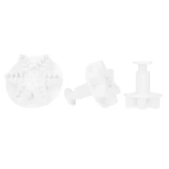 Cortadores copos de nieve de Navidad con expulsor (3) - Wilton