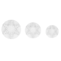 Cortadores copos de nieve de Navidad con expulsor (3) - Wilton