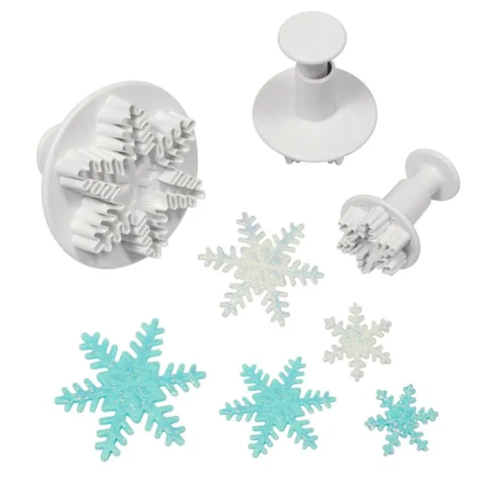 Cortadores copos de nieve Navidad con expulsor (3) - PME