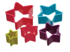 Cortadores de colores estrellas (5) - Kitchen Craft