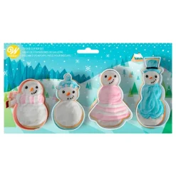Cortadores familia de muñecos de nieve de Navidad (4) - Wilton