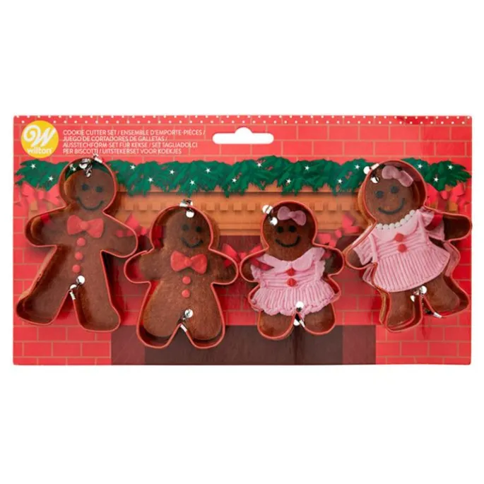 Cortadores familia muñecos de jengibre Navidad (4) - Wilton