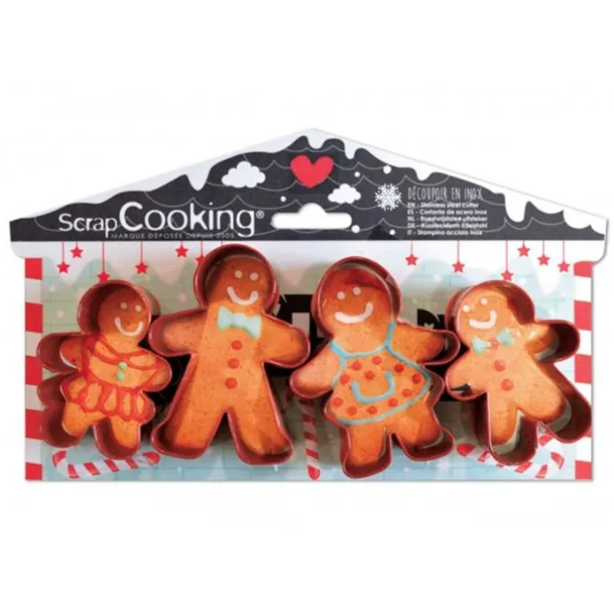 Cortadores familia muñecos de jengibre (4) - ScrapCooking