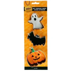 Cortadores fantasma, murciélago y calabaza Halloween - Wilton