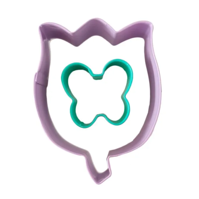 Cortadores flor tulipán y mariposa (2) - Wilton