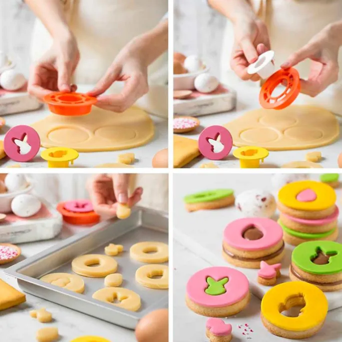 Cortadores galletas rellenas Pascua - Decora