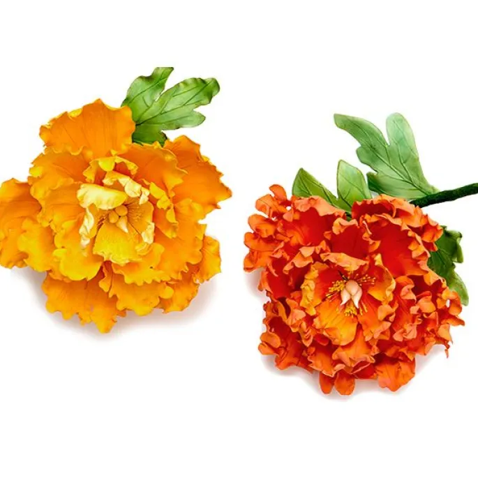 Cortadores hojas de flor peonia (7) - Decora
