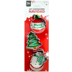 Cortadores muñeco de nieve, adorno y árbol de Navidad (3) - Azucren