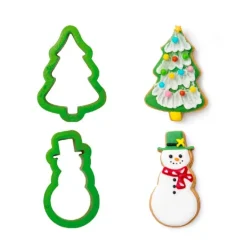 Cortadores muñeco de nieve y árbol de Navidad (2) - Decora