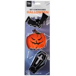 Cortadores murciélago, calabaza y ataúd Halloween (3) - Azucren