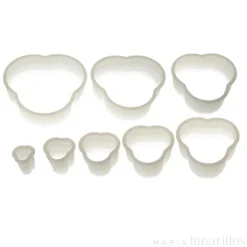 Cortadores nylon trébol lisos (8) - Silikomart